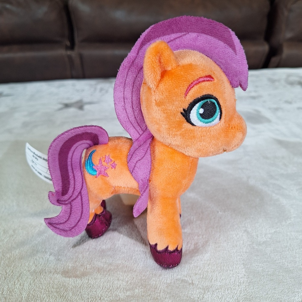 My Little Pony Sunny Starscout 6" Plush MLP Orange Purple Moon Stars